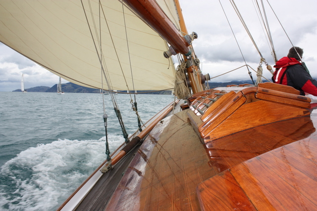 3. A great beat to windward as we leave Nelson on Tawera.JPG